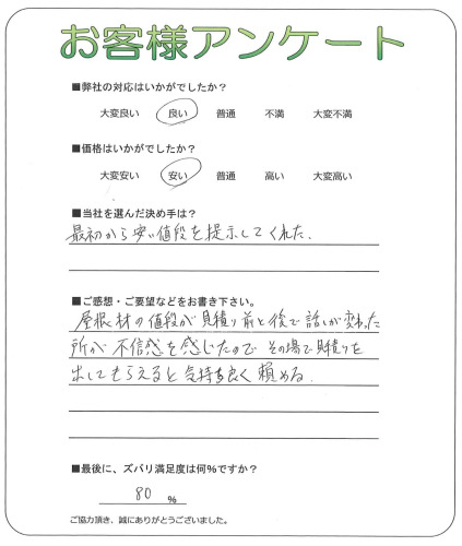 京都府京都市西京区 F様