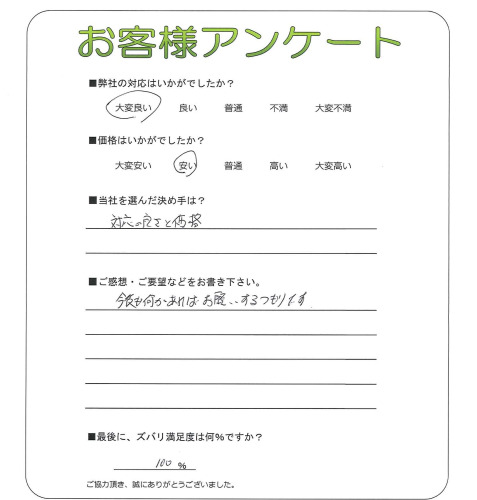 和歌山県日高郡日高町 T様