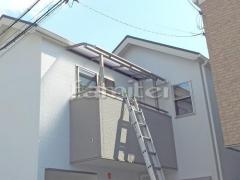 洗濯干し屋根 レギュラーテラス屋根 2階用 R型アール屋根 物干し