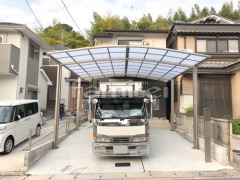 カーポート 洗濯干し屋根 手すり