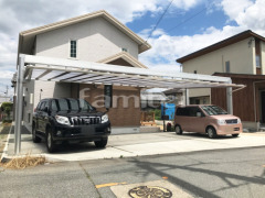カーポート LIXIL木製調アーキフィールドカールーフ 横3台