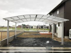 カーポート 三協カムフィエース横2台 雨除け屋根 LIXILスピーネ1階