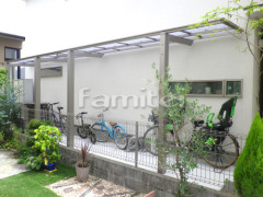 自転車バイク屋根 LIXIL独立式フーゴFテラス1階