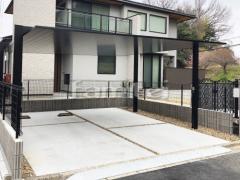 カーポート2台(ワイド) ツイン LIXIL カーポートSC フラット屋根 吊り下げ屋根