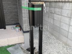 郵便ポスト (郵便受け)取付 LIXIL フラット縦型ポスト(前入・後出)壁付部品セット
