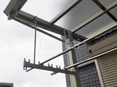 1階テラス屋根 (雨除け) 三協アルミ 独立式 セパーネ (カバー有) フラット屋根 独立式 スタンダード