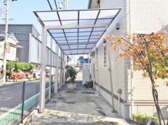 カーポート2台(縦) 連棟 LIXIL ネスカF フラット屋根