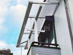 2階ベランダ屋根 YKKAP ソラリアF フラット屋根 スタンダード 壁付