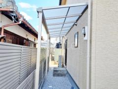 雨除け屋根 YKKソラリア1階連棟