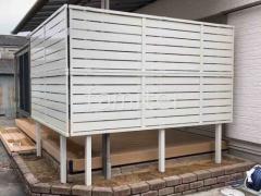 目隠しフェンス塀 LIXIL AB YS3型 横スリット3 2段柱 60角
