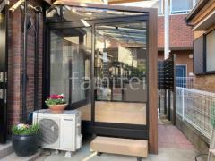 ガーデンサンルーム LIXIL 木製調ガーデンルームGF 引戸サッシ仕様 フラット屋根