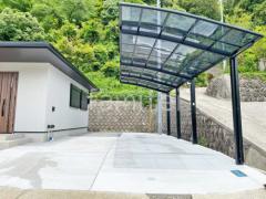 カーポート2台(縦) 連棟 LIXIL ネスカR アール屋根