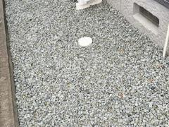 犬走り 防犯砂利敷き バラス砕石