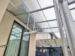 1階テラス屋根 (雨除け) LIXIL スピーネF フラット屋根 スタンダード 壁付