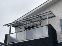 2階ベランダ屋根 LIXIL スピーネR アール屋根 スタンダード 壁付