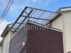 2階ベランダ屋根 LIXIL スピーネF フラット屋根 スタンダード 壁付