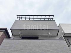 3階ベランダ屋根 LIXIL テラスVS F 積雪30cm対応 フラット屋根 スタンダード 壁付