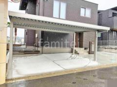 カーポート2台(ワイド) ツイン YKKAP ジーポートPro 積雪30cm対応 フラット屋根 折板屋根
