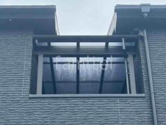 2階ベランダ屋根 YKKAP ソラリアF 積雪50cm対応 フラット屋根 スタンダード 壁付