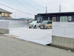 防犯砂利敷き バラス砕石 防草シート加工
