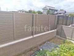 アルミ形材 フェンス LIXIL AB YL3型 横ルーバー3 目隠し ブロック塀 (化粧ブロック) ユニソン ジャスティ