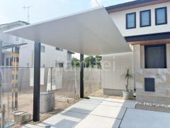 カーポート1台 (単棟) LIXIL カーポートSC フラット屋根 吊り下げ屋根