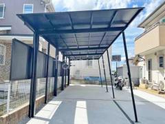 カーポート2台(縦) 連棟 LIXIL ネスカF フラット屋根
