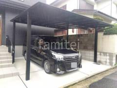 カーポート2台(ワイド) ツイン LIXIL ネスカF フラット屋根