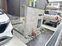 新築シンプル オープン外構