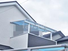 2階ベランダ屋根 YKKAP ソラリアF フラット屋根 スタンダード 壁付
