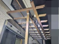 テラス屋根 ウッドデッキ 目隠しフェンス