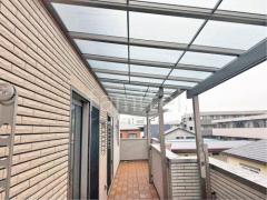 ベランダ屋根 三協レボリューZ3階 積雪50cm対応