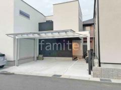 カーポート2台(ワイド) ツイン LIXIL フーゴF フラット屋根