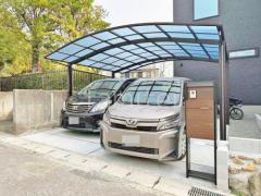 カーポート2台(ワイド) ツイン YKKAP アリュース アール屋根